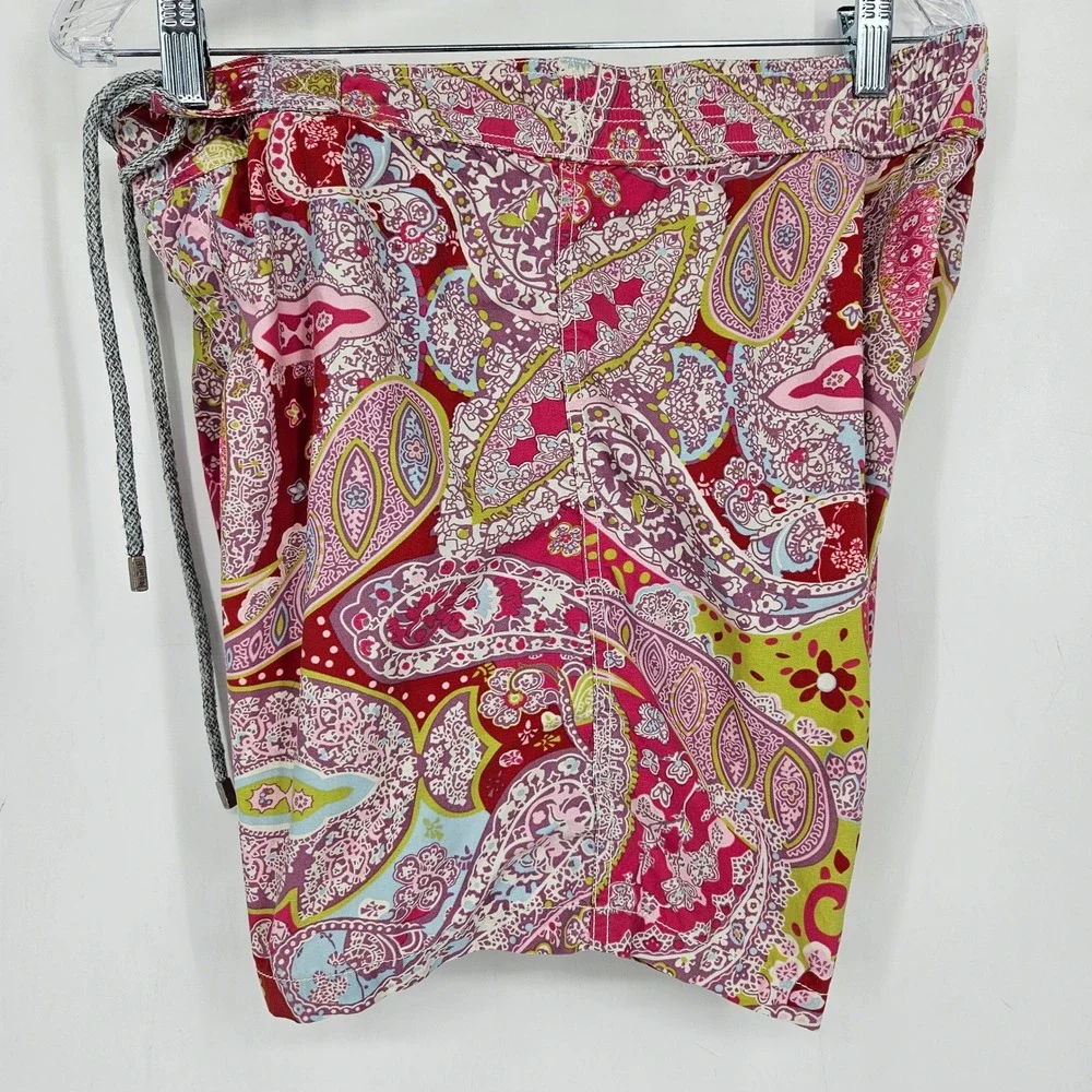 Vilebrequin Swim Trunks Mens Large Hawaiian Summer Beach Lined Shorts Paisley